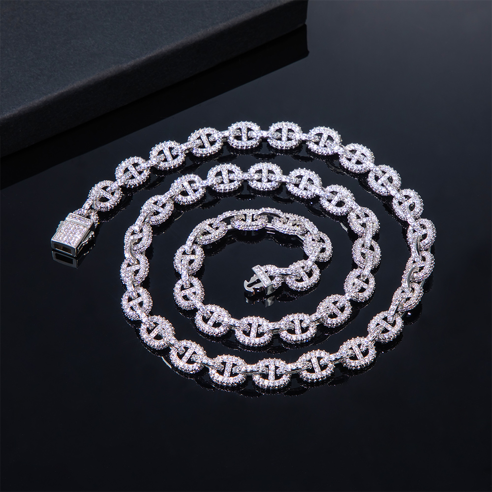 8mm Paved G-link Necklace Bold Statement Style With Street Luxury - Image 5