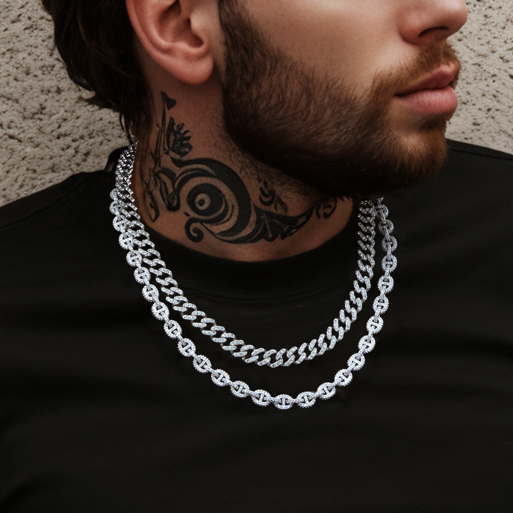 8mm Paved G-link Necklace Bold Statement Style With Street Luxury - Image 6