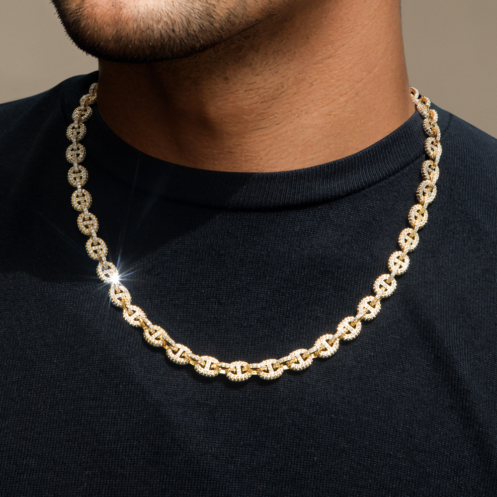 8mm Paved G-link Necklace Bold Statement Style With Street Luxury - Image 9
