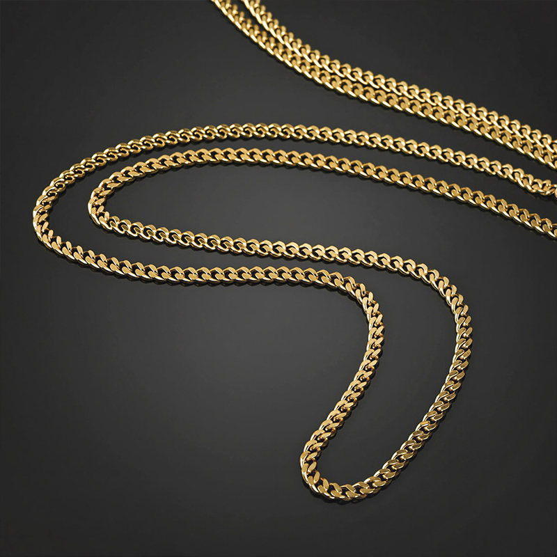 3mm Custom Name Cuban Necklace In Gold Gold Shine With Street Luxury - Image 4