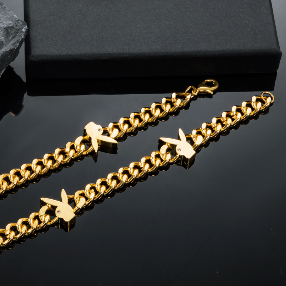 8mm Bunny Heads Cuban Chain In Gold Built For Bold Statement Style - Image 3