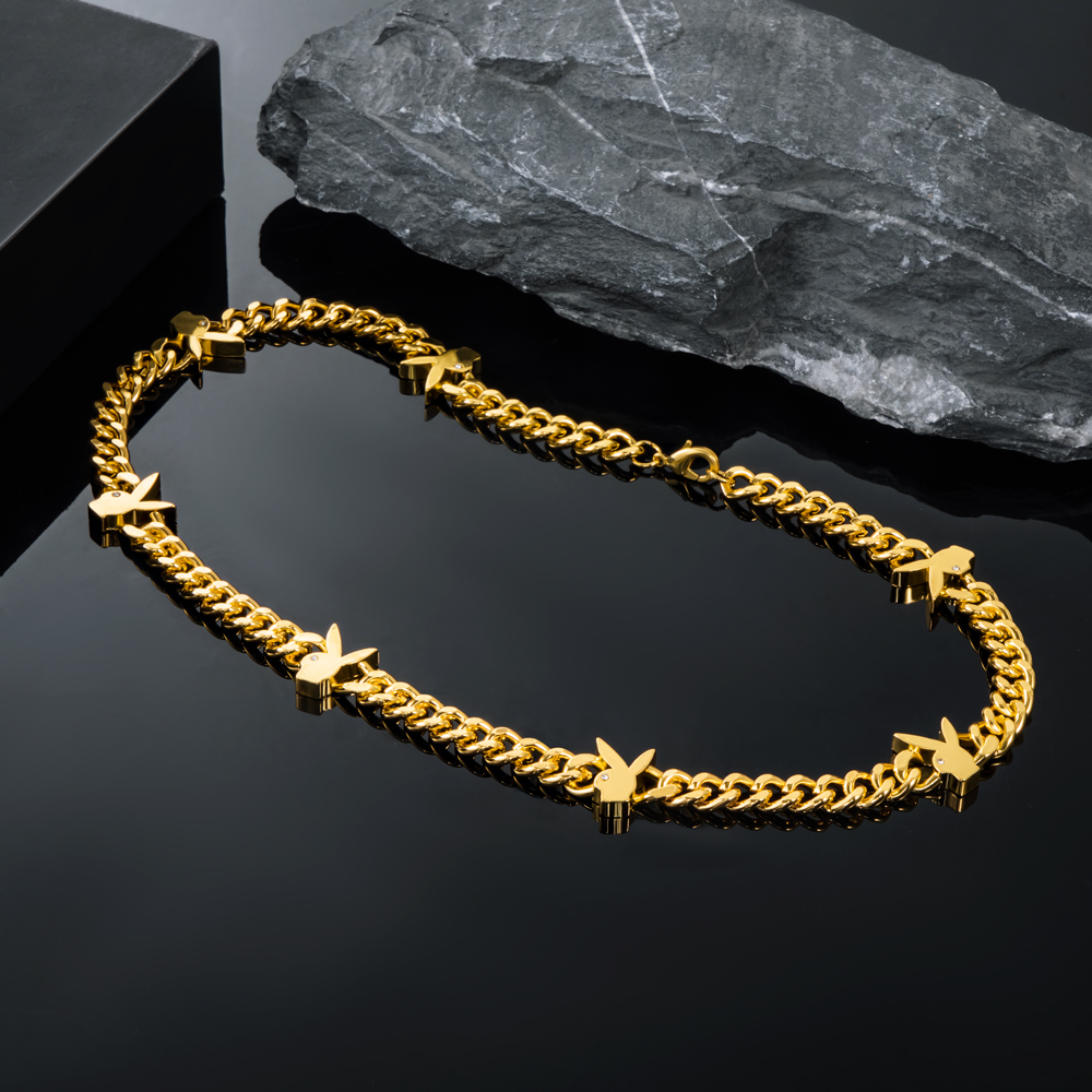 8mm Bunny Heads Cuban Chain In Gold Built For Bold Statement Style - Image 5