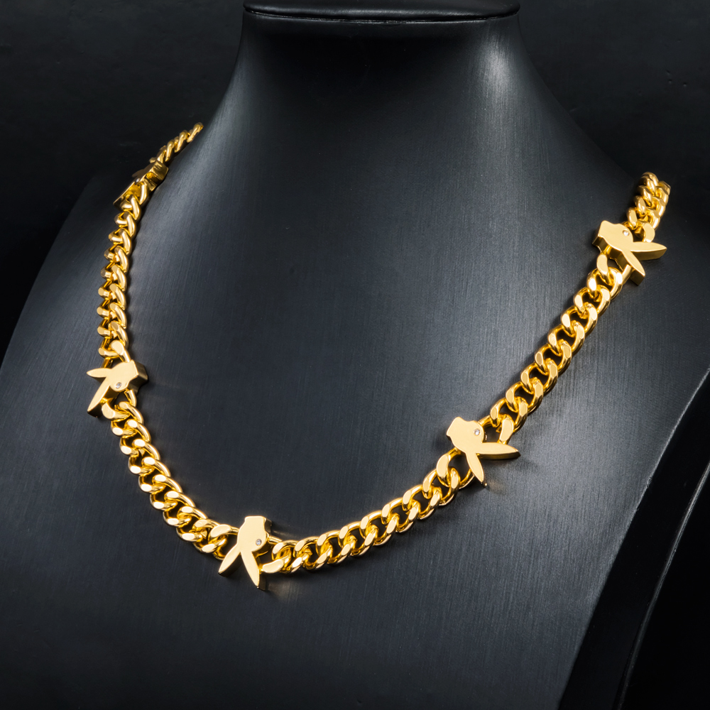 8mm Bunny Heads Cuban Chain In Gold Built For Bold Statement Style - Image 6