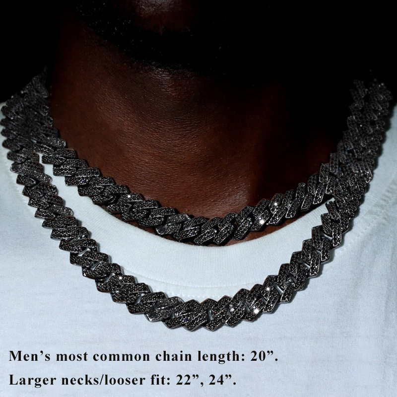 14mm Iced Out Miami Cuban Chain In Black Gold With Street Luxury Shine - Image 4