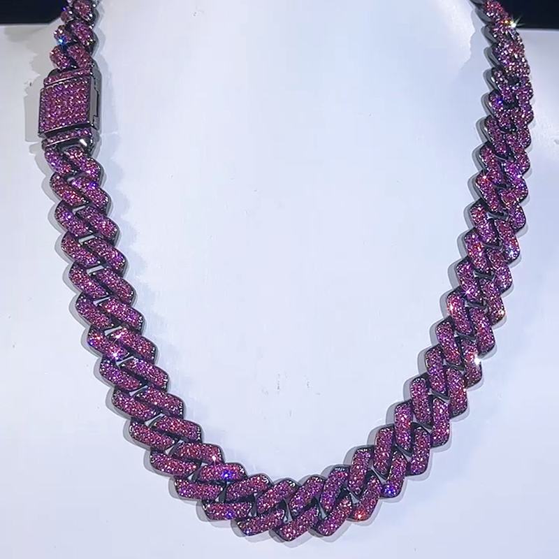 14mm Iced Out Miami Cuban Chain In Black Gold With Street Luxury Shine - Image 6