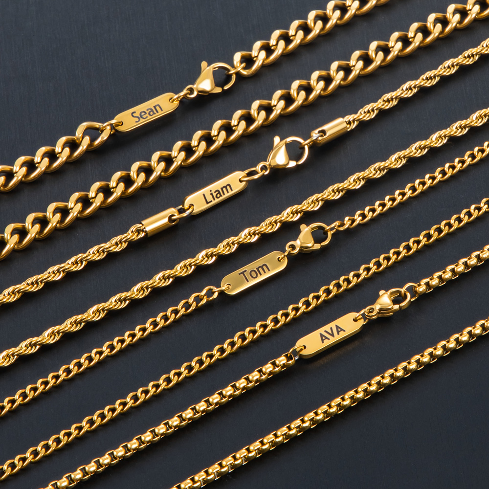 3mm Custom Name Rope Necklace In Gold Made For Street Luxury Energy - Image 8
