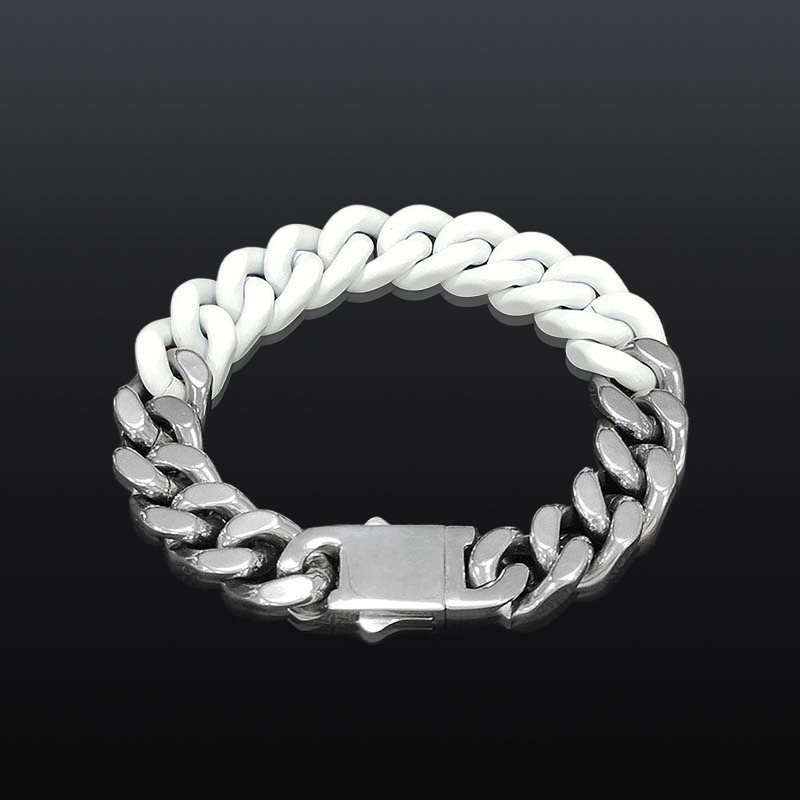 13mm Two Tone Cuban Link Bracelet Bold Statement Style With Street Luxury - Image 3