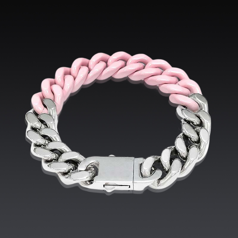 13mm Two Tone Cuban Link Bracelet Bold Statement Style With Street Luxury - Image 5