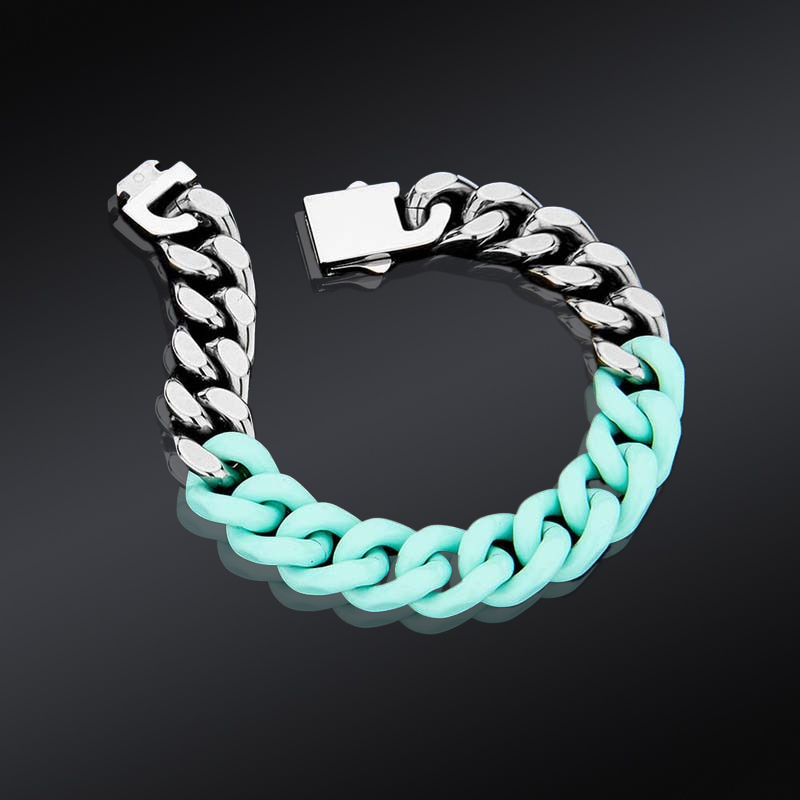 13mm Two Tone Cuban Link Bracelet Bold Statement Style With Street Luxury - Image 6