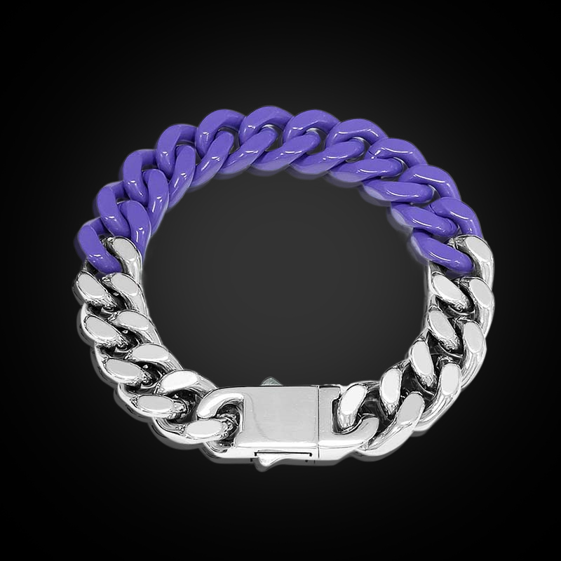 13mm Two Tone Cuban Link Bracelet Bold Statement Style With Street Luxury - Image 7