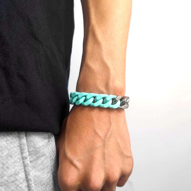13mm Two Tone Cuban Link Bracelet Bold Statement Style With Street Luxury