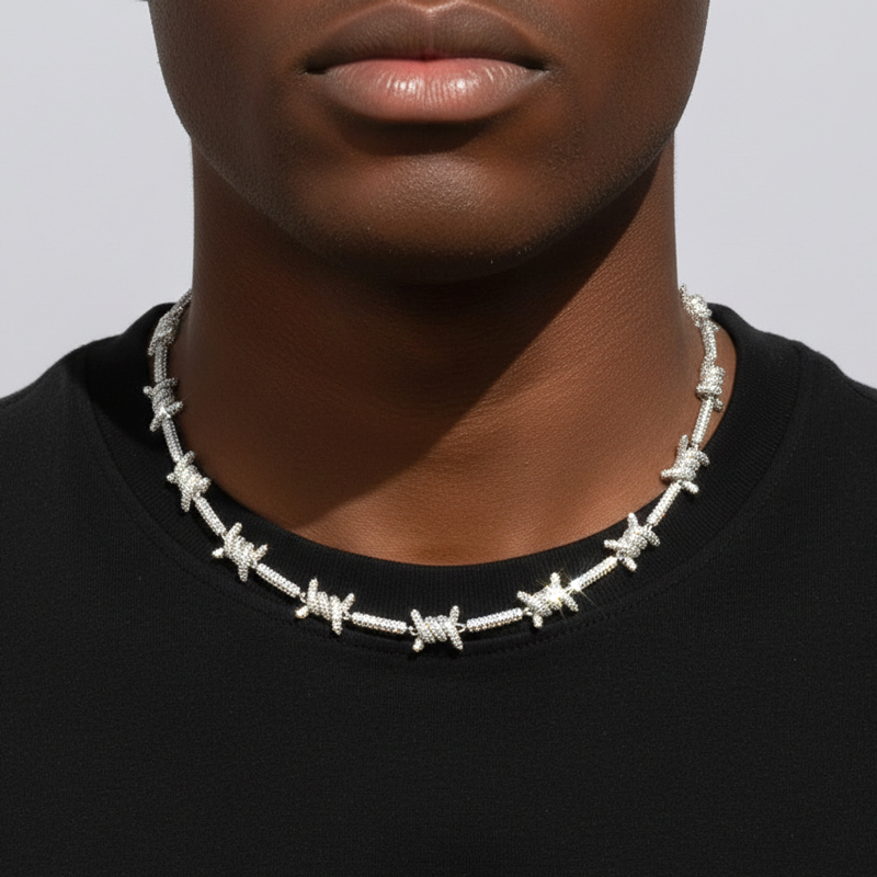 Shining 11mm Thorns Necklace Bold Statement Style With Street Luxury - Image 3