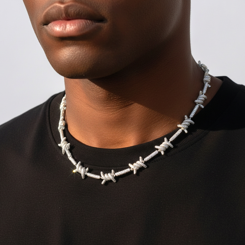 Shining 11mm Thorns Necklace Bold Statement Style With Street Luxury - Image 4