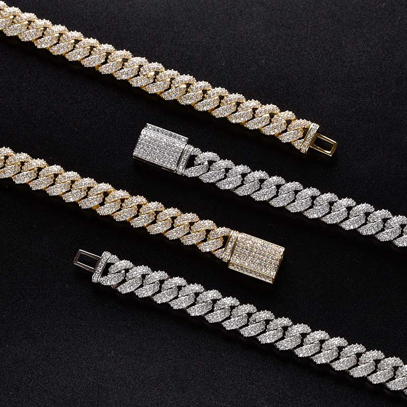 10mm Iced Out Paved Cuban Chain Gold With Street Luxury Shine - Image 4