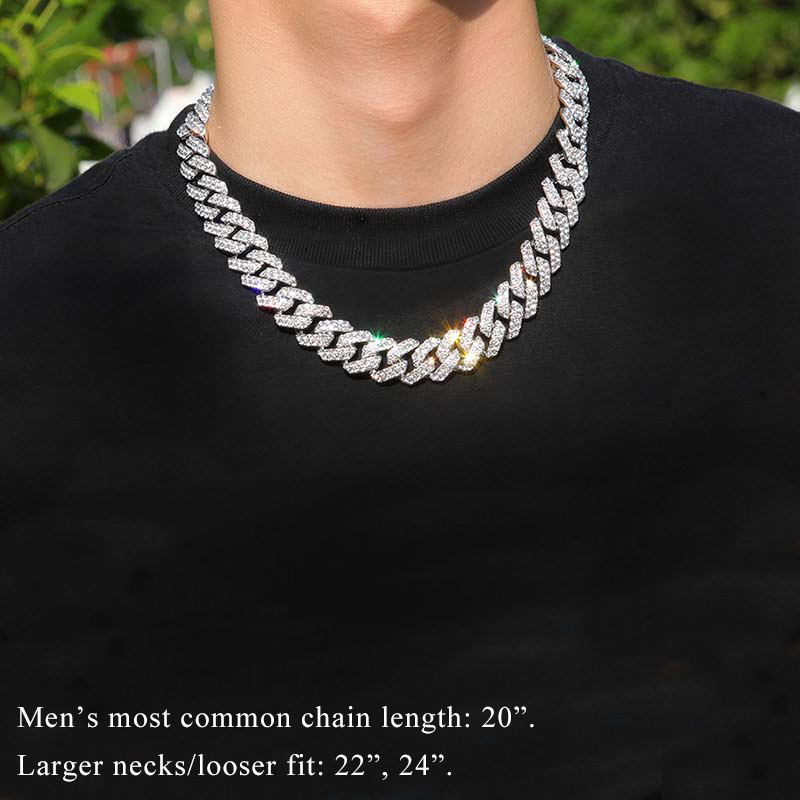 18mm Iced Out Out Cuban Chain Gold With Street Luxury Shine - Image 3
