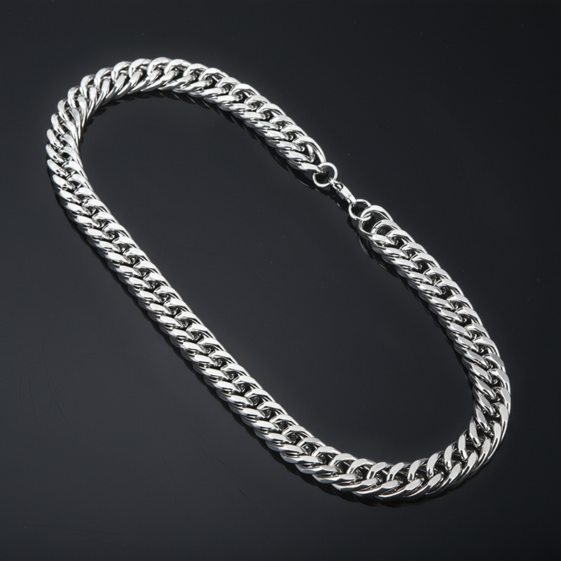 2.5/3.5/4.5/5.5/6/7/8/9/10/13mm Stainless Steel Cuban Chain Silver - Image 5