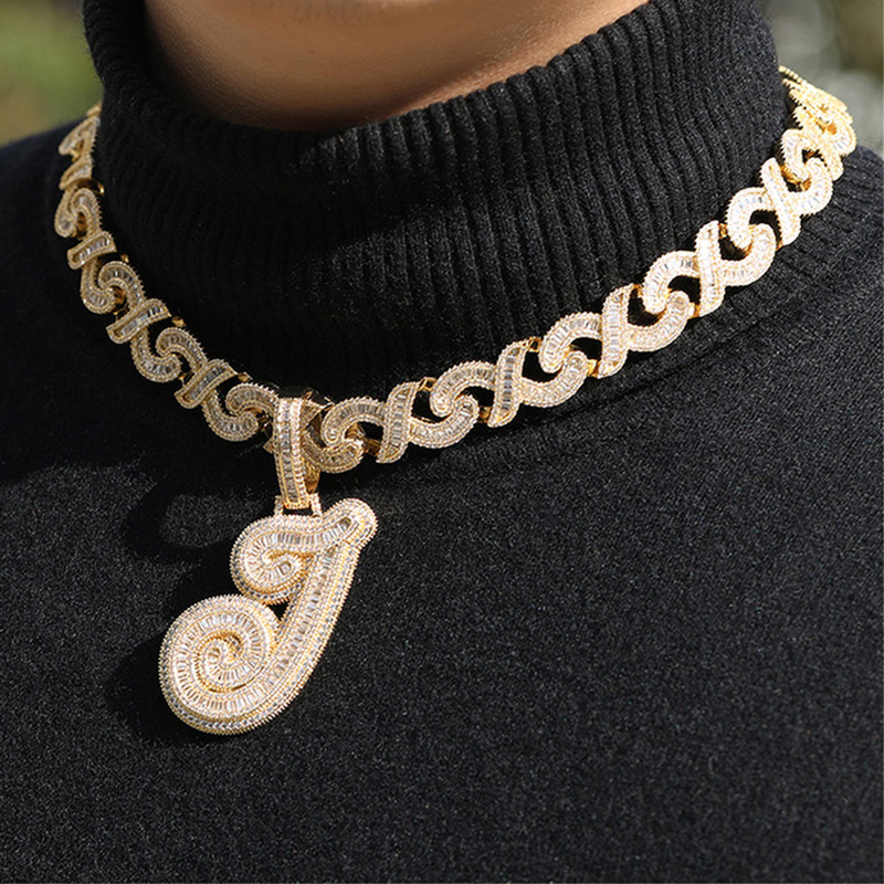 Iced Out Out 12mm Baguette Cut Infinity Link Chain With Street Luxury Shine - Image 4