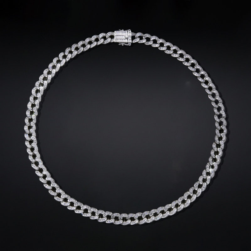 Iced Out Out 10mm Baguette Cut Chain Gold With Street Luxury Shine - Image 6