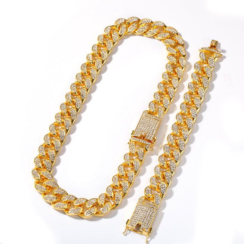 20mm Iced Out Out Miami Cuban Chain Gold With Street Luxury Shine - Image 10