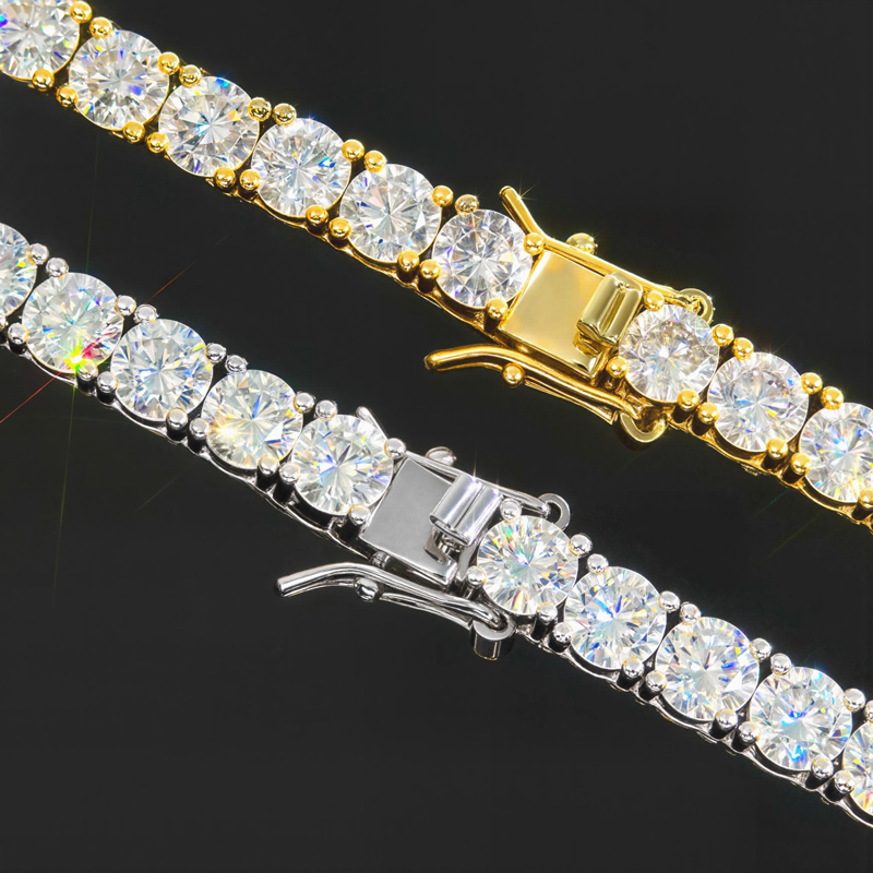 Full Iced Out Four Leaf Clover 5mm Tennis Chain With Street Luxury Shine - Image 7