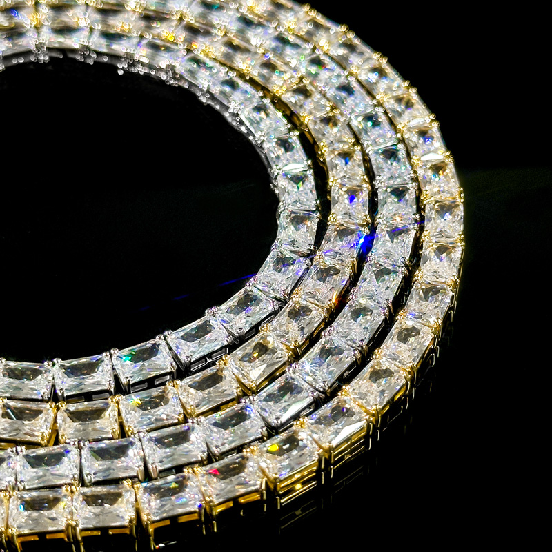 6mm Baguette Cut Tennis Chain Iced Out With Bold Statement Appeal - Image 7
