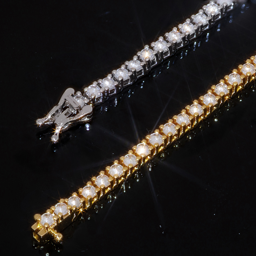 3mm Inverted Setting Tennis Chain Iced Out Shine With Street Luxury - Image 4