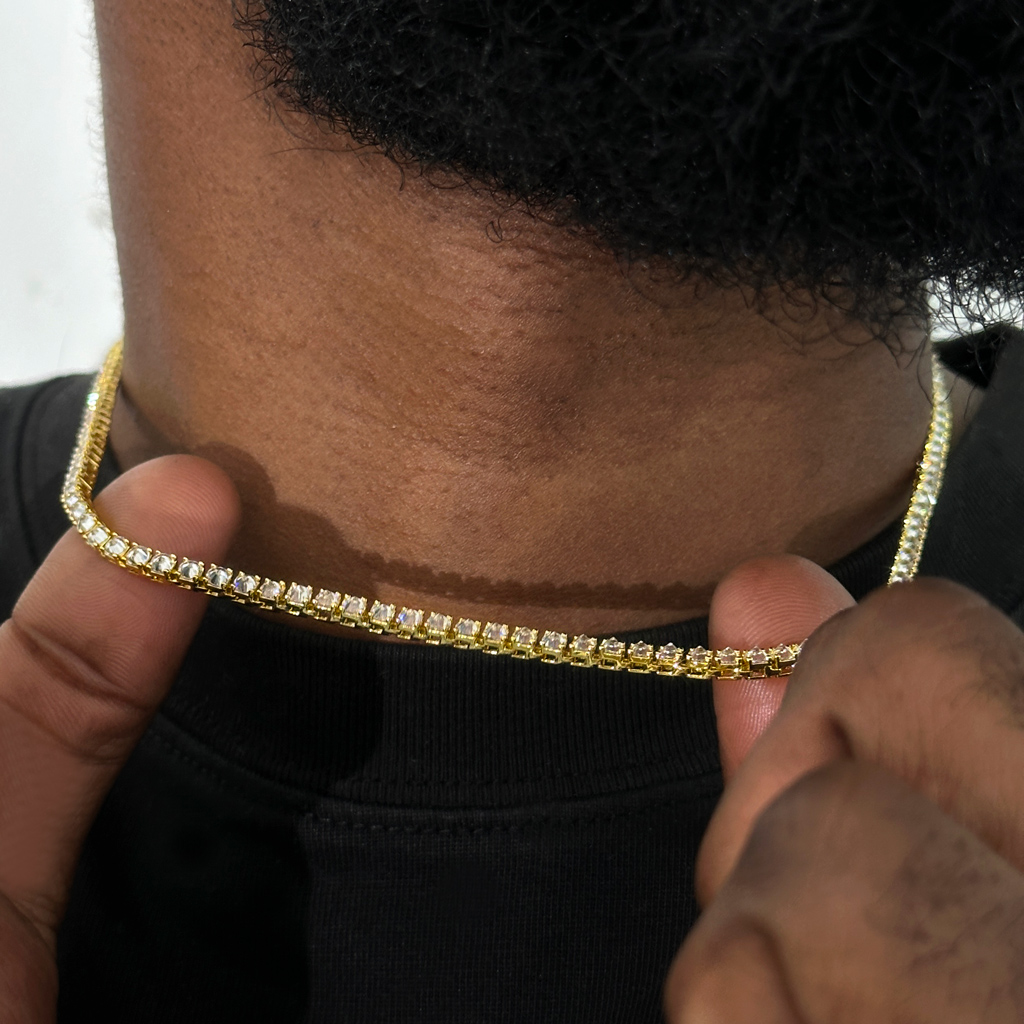 3mm Inverted Setting Tennis Chain Iced Out Shine With Street Luxury - Image 6