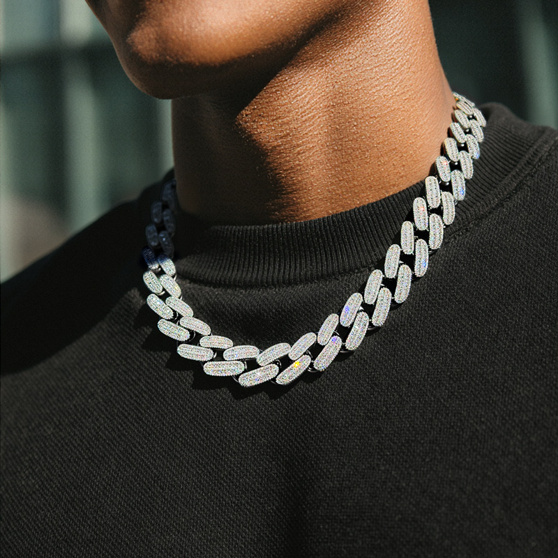 Iced Out Out 26mm Baguette Handset Cuban Chain With Street Luxury Shine - Image 4