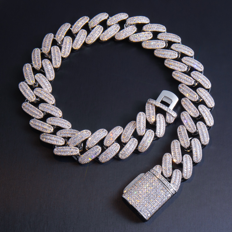 Iced Out Out 26mm Baguette Handset Cuban Chain With Street Luxury Shine - Image 6