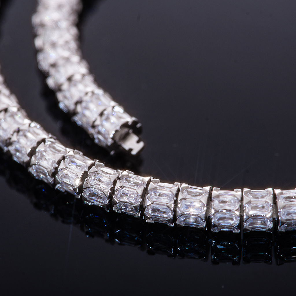7mm Iced Out Out Baguette Fully Paved Snake Chain With Street Luxury Shine - Image 6
