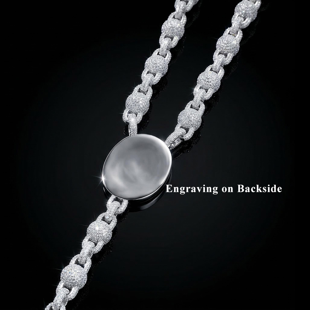 10mm Ball Chain Custom Photo Cross Necklace Gold With Street Luxury Shine - Image 4