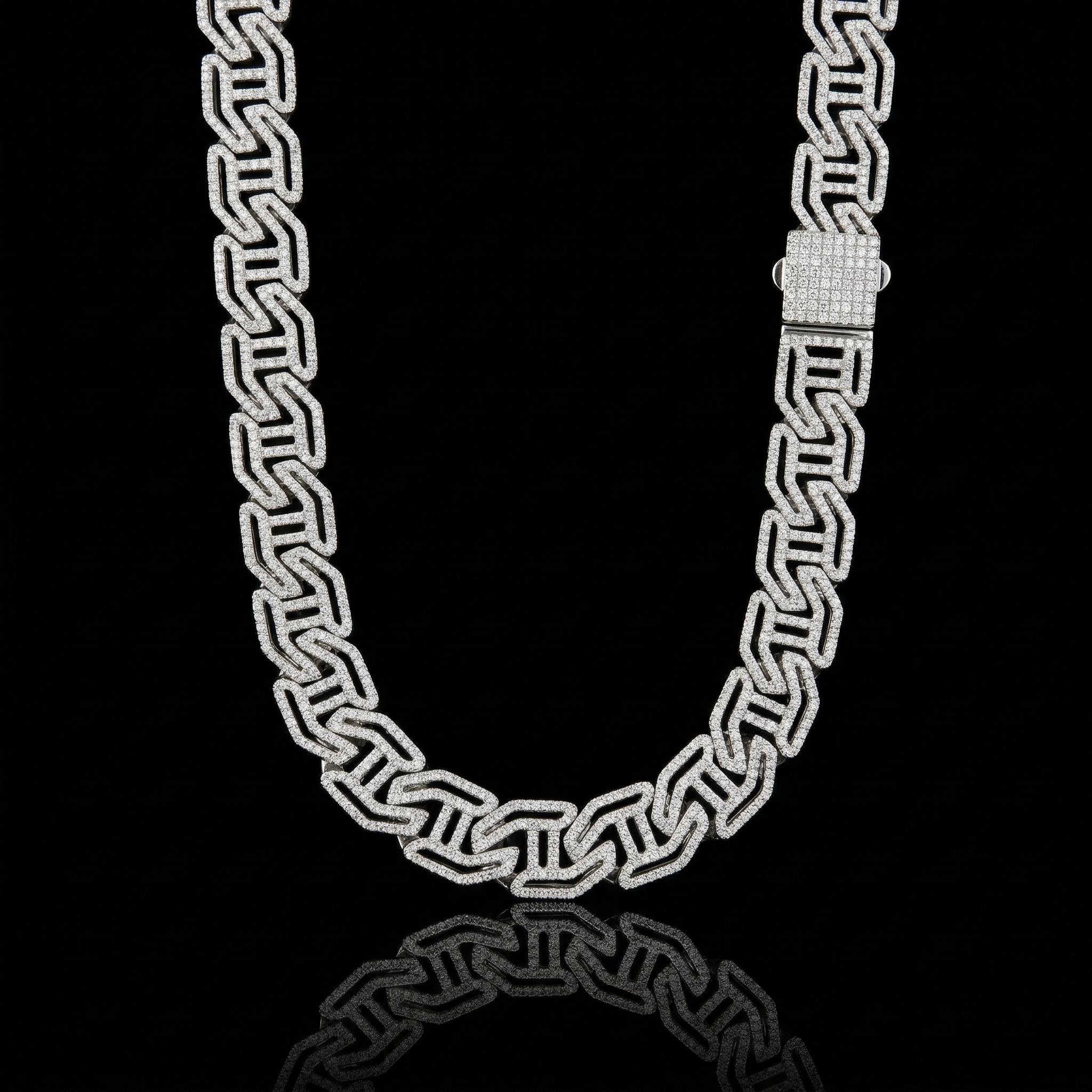 16mm Iced Out Out Cuban Link Chain Cuban Chain Shine With Street Luxury - Image 4