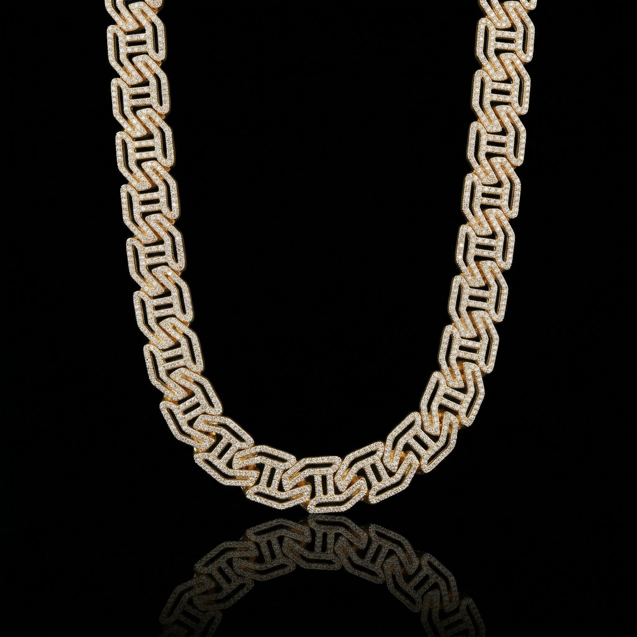 16mm Iced Out Out Cuban Link Chain Cuban Chain Shine With Street Luxury - Image 6