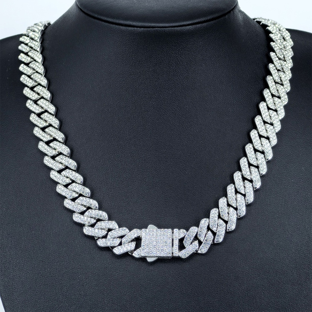 14mm Iced Out Out Miami Cuban Chain Gold With Street Luxury Shine - Image 4