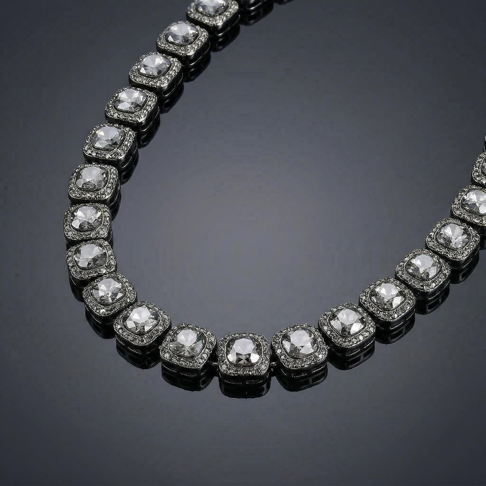 12mm Clustered Tennis Chain In Balck Gold Iced Out Shine With Street Luxury - Image 4