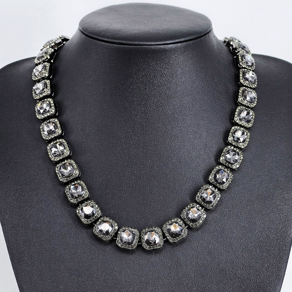 12mm Clustered Tennis Chain In Balck Gold Iced Out Shine With Street Luxury - Image 7