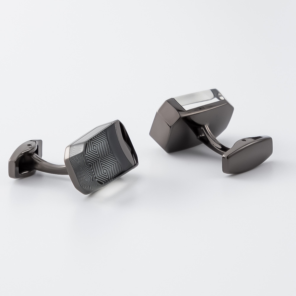Geometric Pattern Cufflinks Bold Statement Style With Street Luxury - Image 5