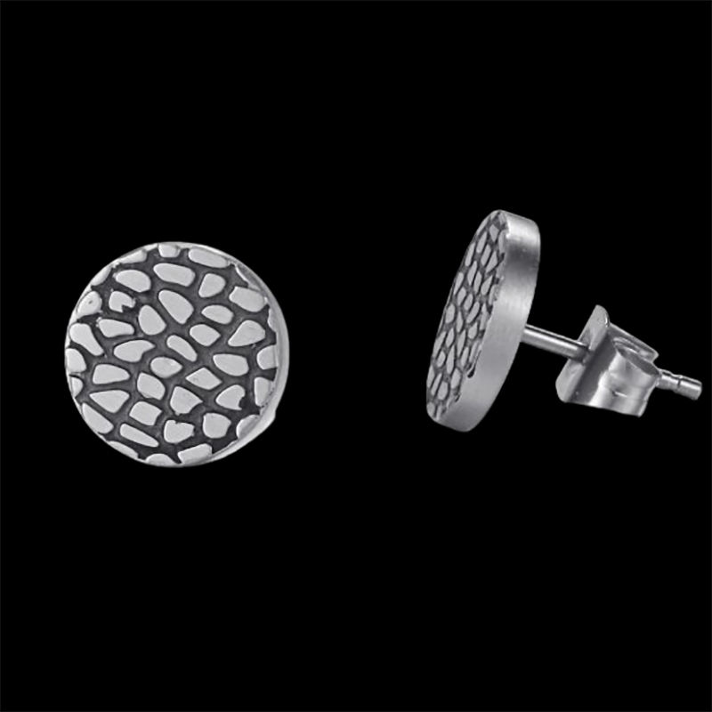 Vintage Silver Reptile Stud Earrings Made For Bold Statement Looks