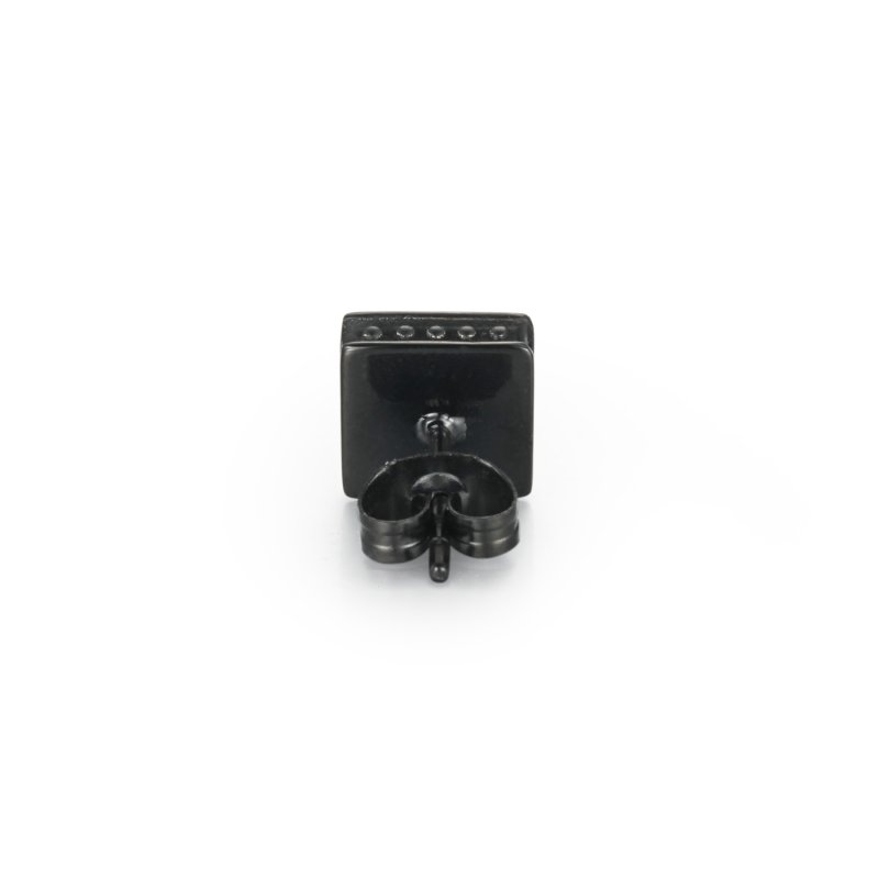 Black Pyramid Stud Earrings Bold Statement Style With Street Luxury - Image 5