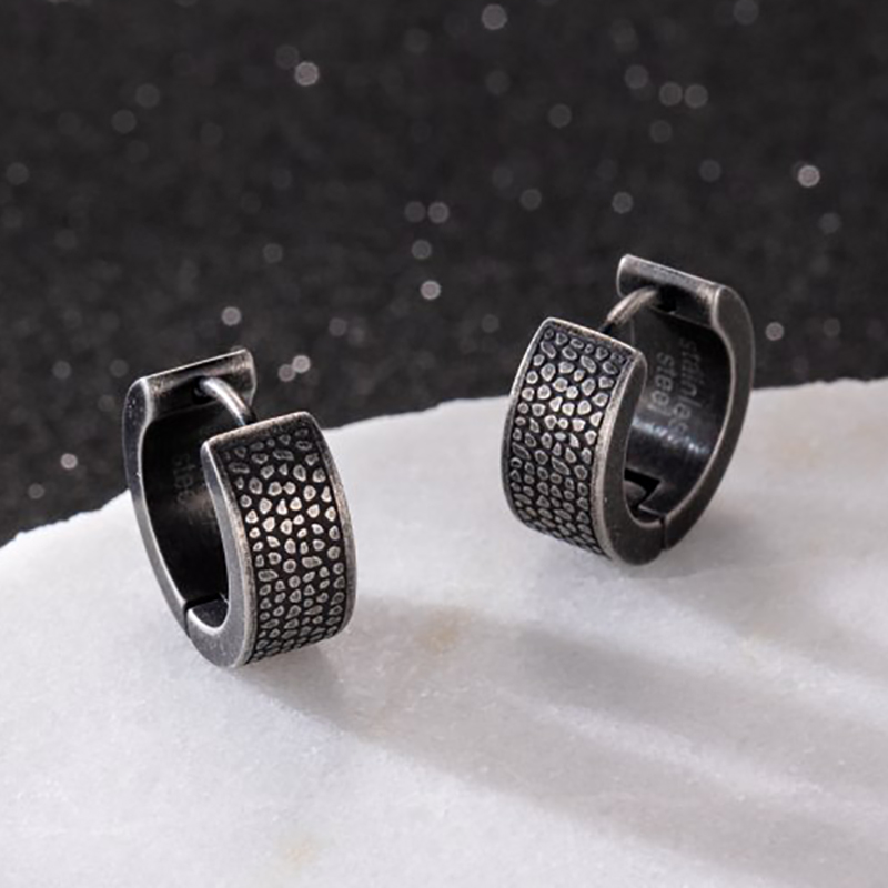 Reptile Pattern Huggie Earrings Bold Statement Style With Street Luxury