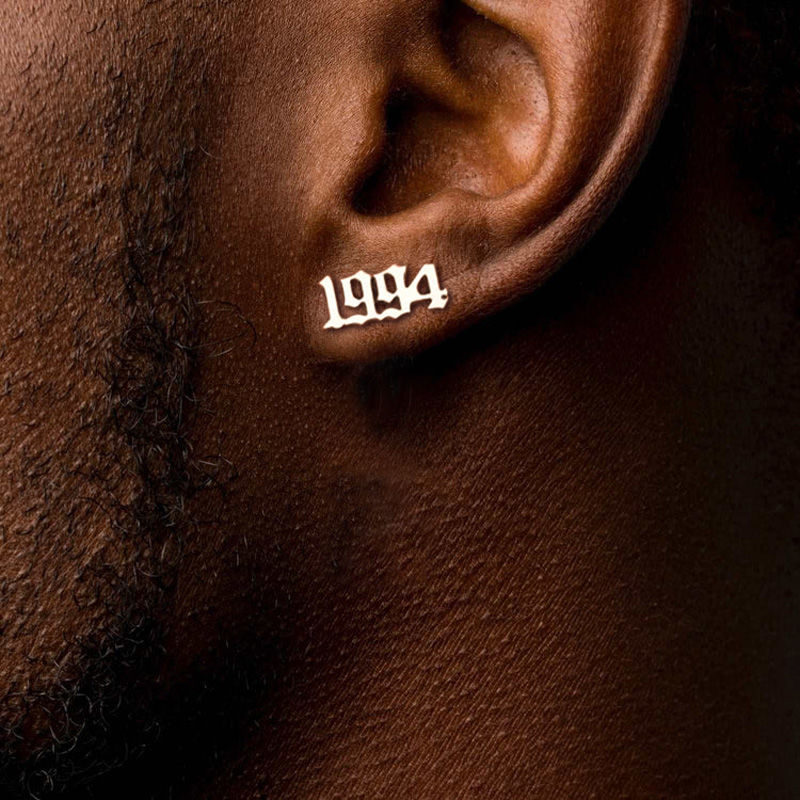Custom Year Number Stud Earrings Bold Statement Style With Street Luxury - Image 3