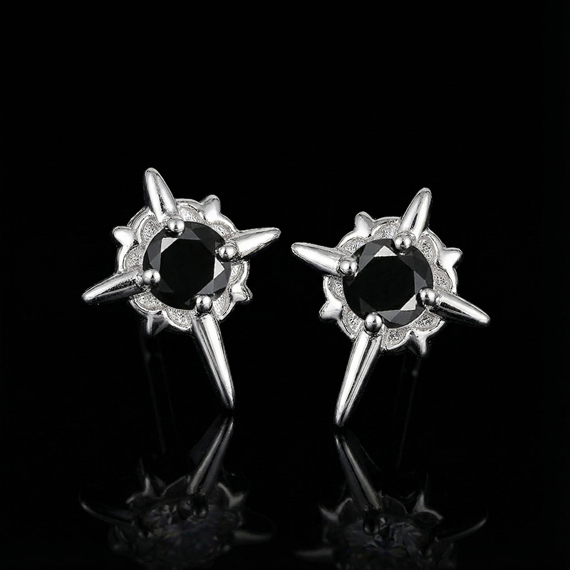 North Star Magnetic Earrings For Men Moissanite With Street Luxury Shine