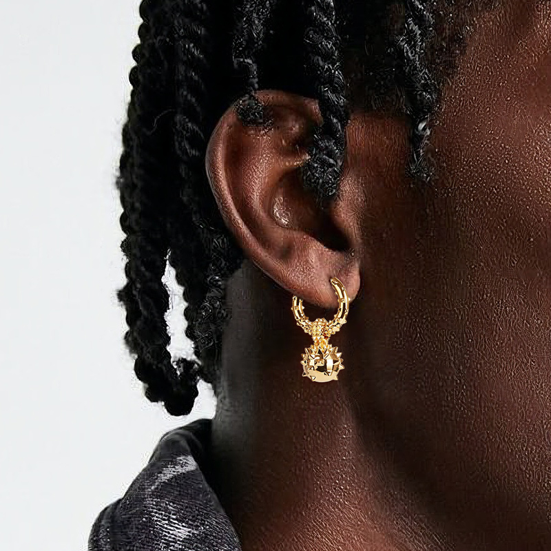 Prickly Ball Dangle Earrings Bold Statement Style With Street Luxury - Image 4