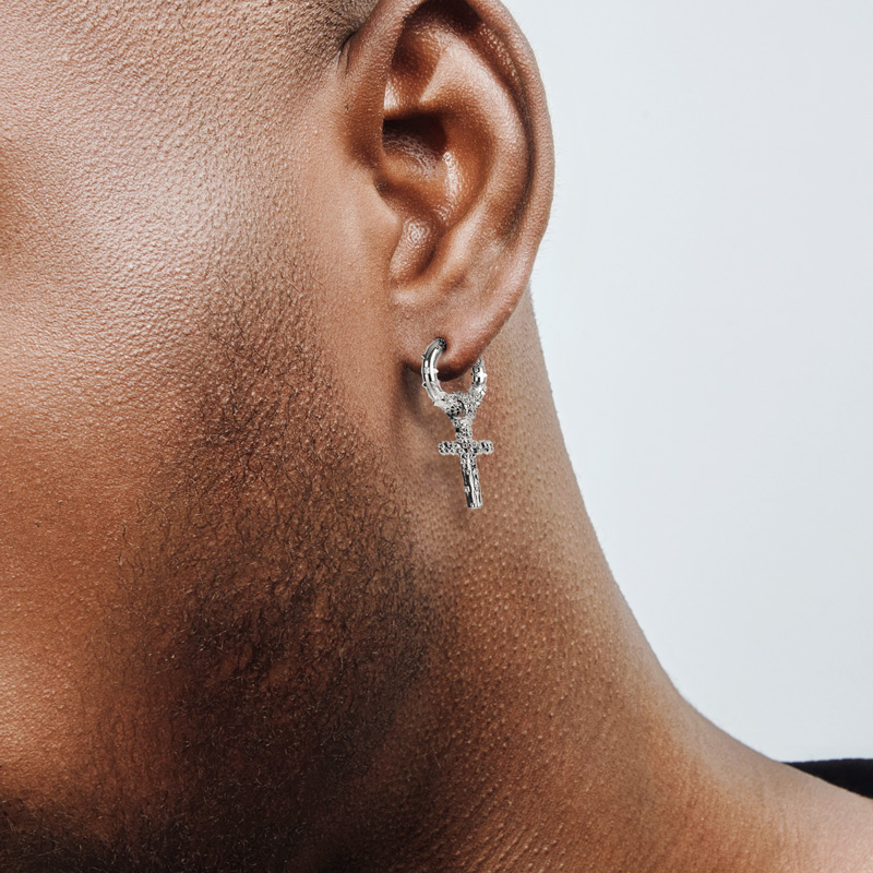 Spiked Cross Dangle Earrings Bold Statement Style With Street Luxury - Image 4