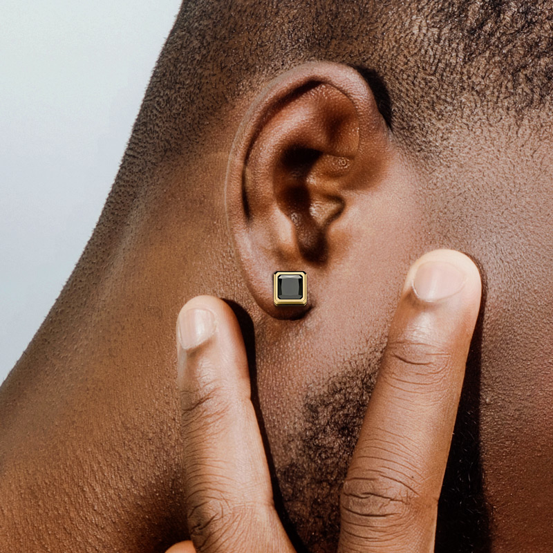 2.12 Ctw Black Diamond Stud Earrings Iced Out Shine With Street Luxury - Image 4