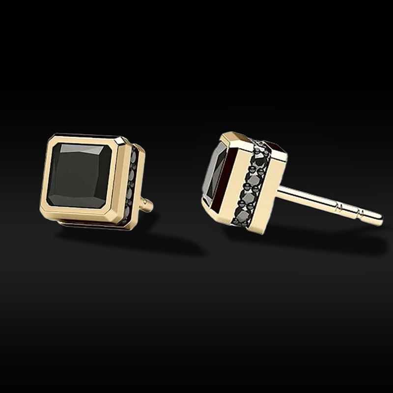 2.12 Ctw Black Diamond Stud Earrings Iced Out Shine With Street Luxury - Image 5