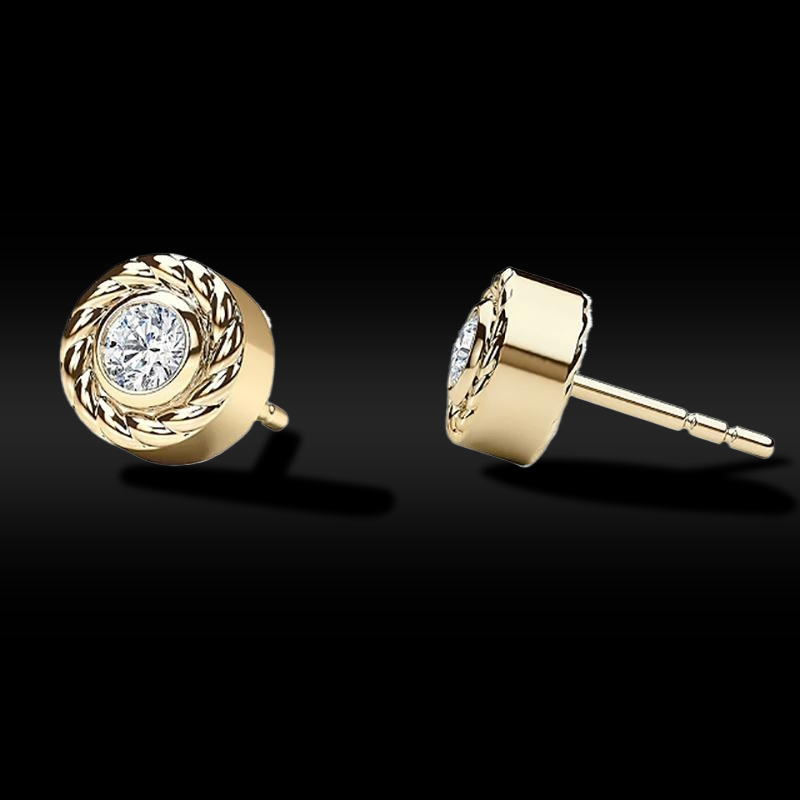 0.8ctw White Diamonds Stud Earrings Moissanite With Street Luxury Shine - Image 4