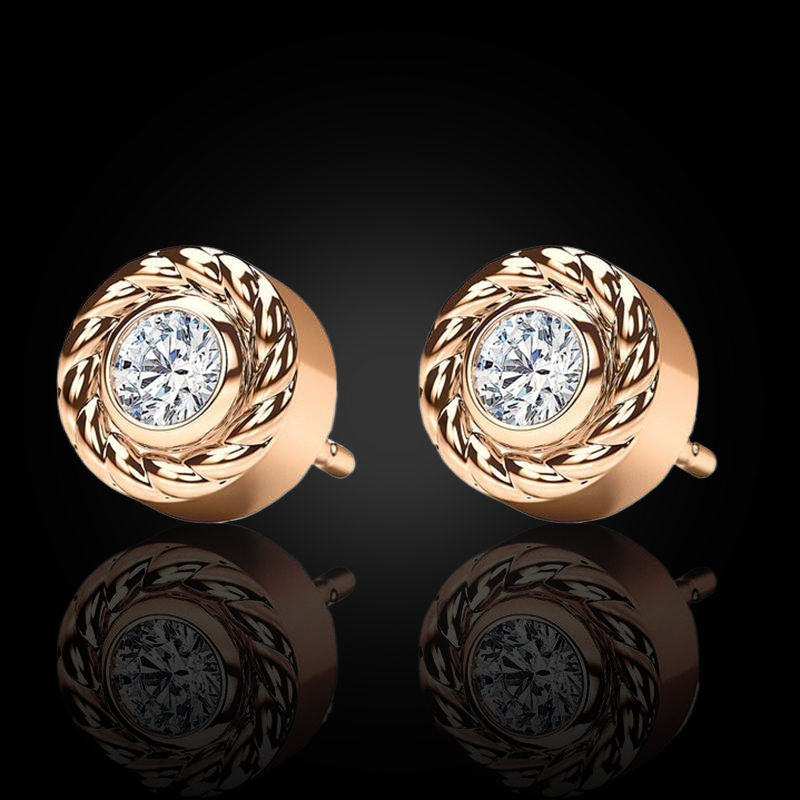 0.8ctw White Diamonds Stud Earrings Moissanite With Street Luxury Shine
