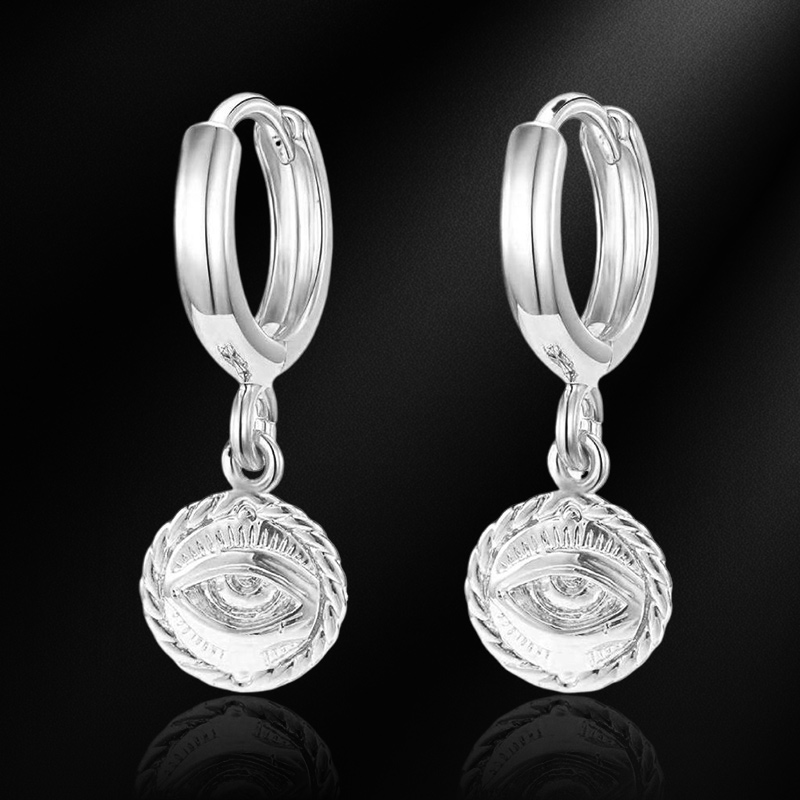 Evil Eye Amulet Dangle Earrings Bold Statement Style With Street Luxury - Image 4