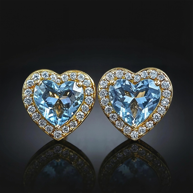 4ct Heart-shaped Halo Stud Earrings Iced Out Shine With Street Luxury - Image 12